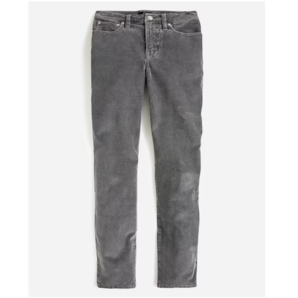 J. Crew Vintage Straight Cords in Coal Grey